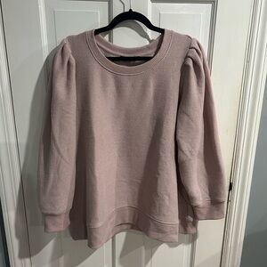 Jane and Delancey Pink Puff Sleeve Top